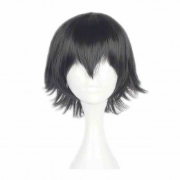 Short Wavy Black Wigs Role Play Halloween Party Cosplay Costume Wig