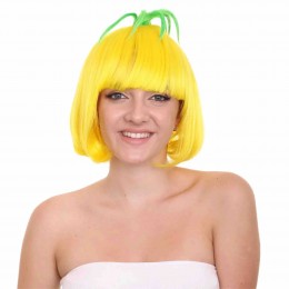 Yellow Pineapple Unisex Wig Fruit Party Fancy Cosplay Halloween Wig