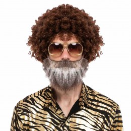 70s Disco Halloween Costumes Wigs Afro Short Kinky Vendor Curly Wave Wig Cosplay Hair Wigs Party Role Play Supplies