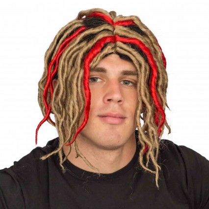 Adult Halloween Costume Colorful Dreadlocks Wig Red Blonde Celebrity Wigs