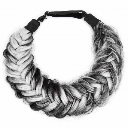 Chunky Fluffy Elastic Stretch Headband Hairpiece Braided Headband Women Girl Accessary