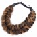 Women Brown Hair Braid Headband Elastic Stretch Braid Headbands