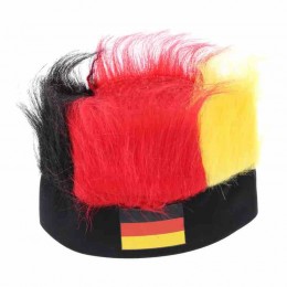 2023 football sports fans products football souvenir hairy headband wig cap with Germany country flag