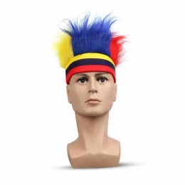 Colombia Wild Funny Soccer Fans Wig Cosplay Wig Party Wigs Wholesale