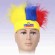 Custom Football Rugby Competition Ecuador Flag Color Fans Wigs Soccer Match Cheering Props Fan Wig Accessories