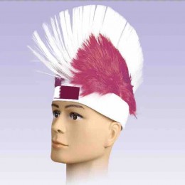 Custom logo Qatar products soccer fans headband wig cheering hats football match hat promotion gifts