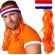 Fashion party style headband short wif for men mullet wig party custom flag Headband wig cap