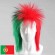 Portugal Football Fans wig sports decoration Caps Hats Portugal Mohawk Wig Soccer Game Head wear Hair Afro wig tattoo