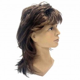 Wholesale Hot Sell Synthetic Mullet Wigs for Men 80s Costumes Fancy Party Accessory Cosplay Wig And Hat