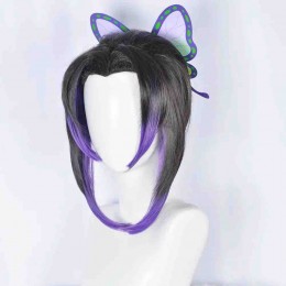 Anime Cosplay Wigs With Butterfly Hairpin Halloween Party Theatrical Performance Gradient Wig