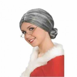 Granny Grandmother Fancy Dress Adult Costume Accessory Old Lady Wig Adult