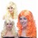 Women Synthetic Wigs Fancy Dress Lady long wave Wigs for Carnival Halloween bachelorette Party curly Wigs