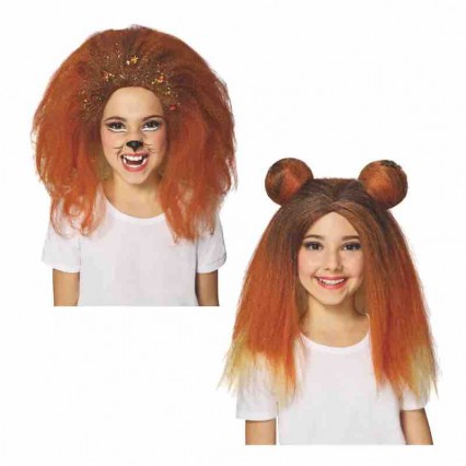 Christmas stage performance wig children's cosplay lion hair wig Halloween party wig