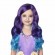 Custom party supplies long curly hair wig purple to blue color lil mermaid wig for cosplay girls