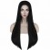 Halloween decoration Movie The Addams family wig black long straight hair cosplay party wig Wednesday Addams wig