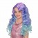 Kids Girls Mermaid Swimming Cosplay Wigs Long Wavy Colorful Wigs with Bangs Cosplay Hair Wig for Kids Children