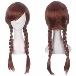 Princess Cosplay Wigs Halloween Party Performance Show Blonde Braided Synthetic Hair Wig