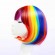 12inch Rainbow Bob Wig Synthetic Hair Straight Anime Cosplay Natural Short Colorful Wigs For Women