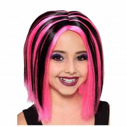 Funky Colorful Neon Short Bob Party Wigs Halloween Costume Night Club Cosplay Wig One Size for All Women Kids & Adults