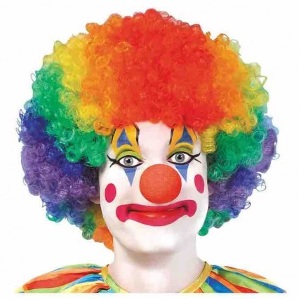 Jumbo Clown Halloween Costume Wig Halloween Christmas Headdress Exploding Head Wigs