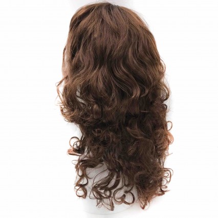 Long Wave Synthetic Hair Wig for Women Black White Blue Pink Red Gold Green Hairpiece Christmas Halloween Party Cosplay Wigs