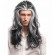 Perruque cheveux noirs perruque vampire homme- Perruque Vampire Aux Cheveux Gris