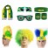 Brazil soccer fans headband cockscomb wigs football fan mohawk wig cheering props baseball fisherman hat cap