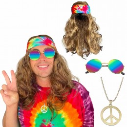 Hippie Costume Set - 60s or 70s Hippy Woodstock Cosplay