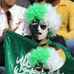 Saudi Arabia Football Fans Wigs Soccer Fan Cheering Props Fluffy Clown Explosive Head Afro Wig