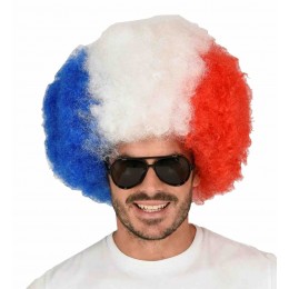 Sport Event Cheerleading Party Cheering Props France Costa Rica Football Soccer Fans Clown Wigs Flag Color Fan Wig Hat