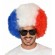 Sport Event Cheerleading Party Cheering Props France Costa Rica Football Soccer Fans Clown Wigs Flag Color Fan Wig Hat