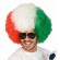 Sport Event Cheerleading Party Cheering Props Iran Iranian Welsh Football Soccer Fans Clown Wigs Flag Color Fan Wig Hat