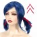 Wholesale Blue Ladybug Wig Anime Cosplay Wig For Girls Women Blue Hair With Red Hair Ties