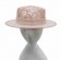 fashion women pink lace sinamay Church hat Kentucky Derby Dress Cloche sun Hat Fascinator Floral Tea Party Wedding hat