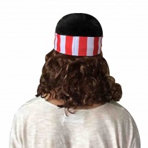 Novelty Halloween party hot products stripes mullets headband wig