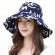 wholesale ladies full printed wide brim sunscreen hat UV protection bucket Hats Travel beach sun women\'s fisherman\'s hat