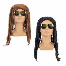 Wholesale new reggae dirty braids twisted braids wigs prom cosplay brown wigs African dreadlocks wigs