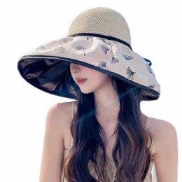 wholesale women ladies breathable sunscreen hat UV protection Fisherman bucket Hats Travel beach sun women's fisherman's hat