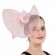 Women\'s Kentucky Derby hat bow shape sinamay Church hats Wedding Cocktail Tea Party ladies hats and fascinators with mesh veil