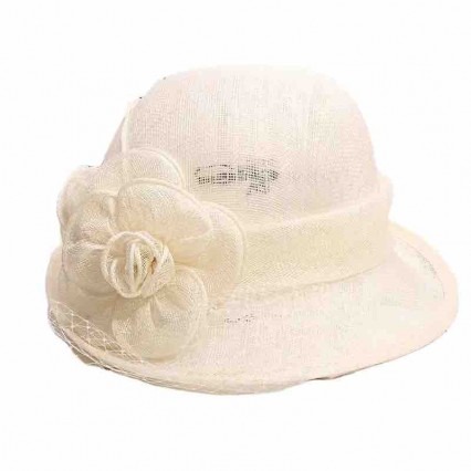 fashion chic women Church formal hats Kentucky Derby fascinator hats for wedding ladies with mesh veil