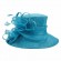 fashion Women sky blue wide brim Kentucky Derby sinamay Party fascinators wedding hats church hat elegant fancy women derby