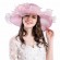 fashion Women sun hat Ruffles ladies hats wedding church wide brim Kentucky Derby Organza wedding Party hat with big flower