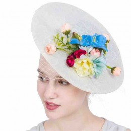 new fashion ladies retro flowers sinamay Tea-Party fascinators for women formal hats Kentucky Derby Hat Wedding Cocktail hat