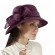 purple sinamay Church formal hat Kentucky Derby Fascinator Tea Party Wedding elegant hat for ladies sun hats for women summer