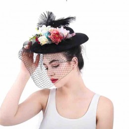 Women's Kentucky Derby hat sinamay Church Wedding Cocktail Tea Party headwear fascinators for women formal hats