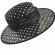 fashion chic women polka dot sinamay Kentucky Derby Dress boater sun Hat Fascinator ladies hats wedding church wide brim