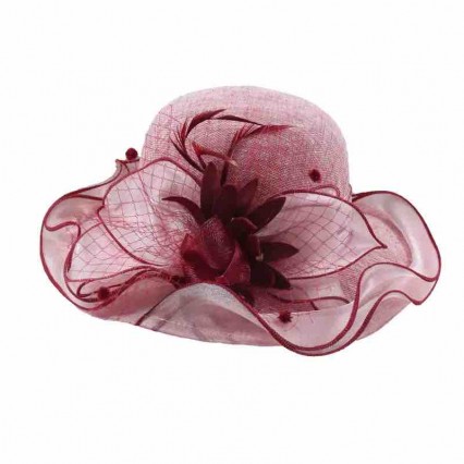 fashion detachable sun hats for women elegant fancy Kentucky Derby Dress Cloche sun Hat Fascinator tea Party Wedding hat