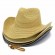 Wholesale paper straw fedora mens straw cowboy hats beach hat sun hats for men protection