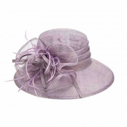 women ladies wide brim sinamay floral formal hats Kentucky Derby Dress Tea Party plain church hats