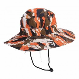 new waterproof quick dry women summer bucket hat Packable Fisherman sun hats hiking orange camo hat